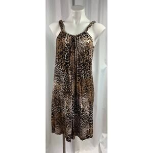 50% OFF Spence Dress Mixed Animal Print Cheetah Leopard